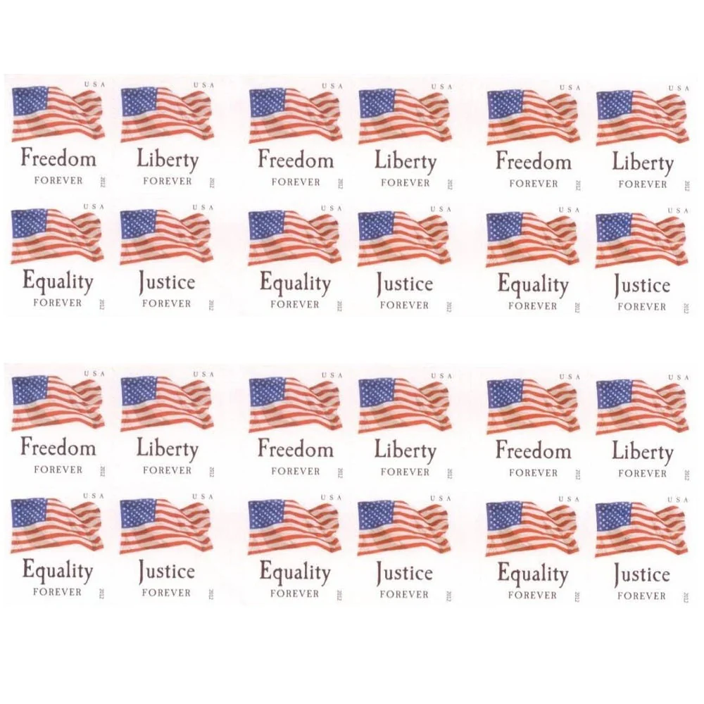 2012 U.S. Flag Forever Stamps books - Forever Stamps
