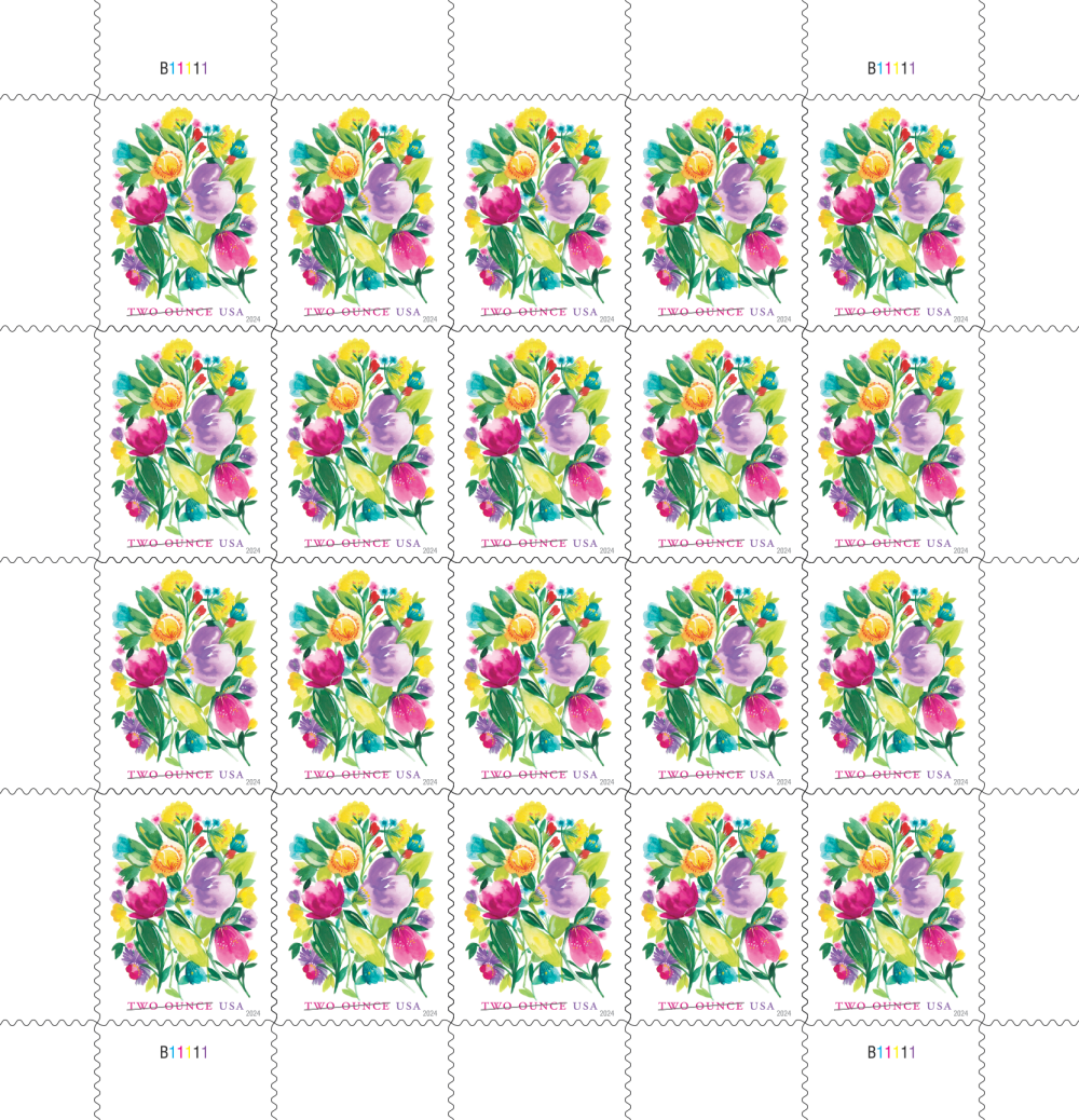 2024 Wedding Blooms Stamps Two Ounce - Forever Stamps