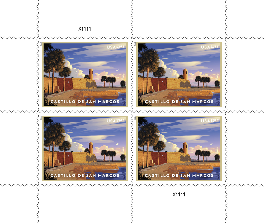 2021 Castillo De San Marcos Stamps - Forever Stamps